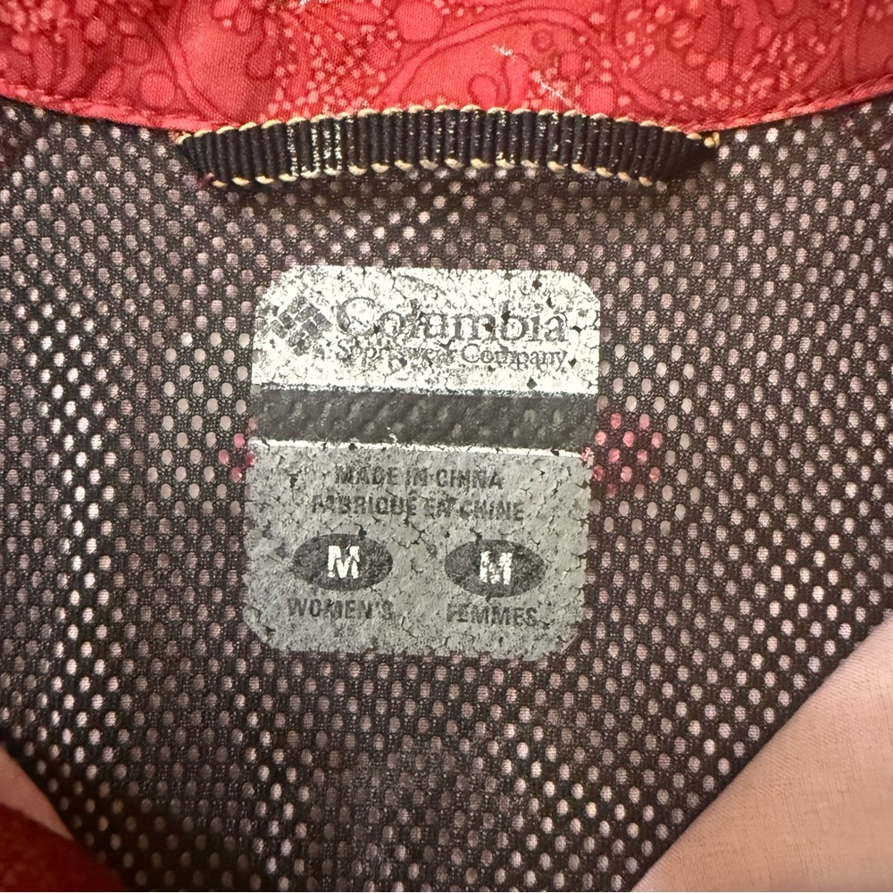 Columbia Women's Red Titanium Omni Dry Collared Shirt - Picture 2 of 16